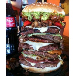 9gag:  This is how they make burgers in Chihuahua Mexico. Enjoy.