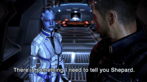 geekearth:  Liara   Shepard: The BIG Question (Mass Effect)  This is gold