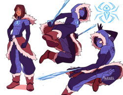 pockicchi: spider korrasami 🕷💙❤ i like korras wintery