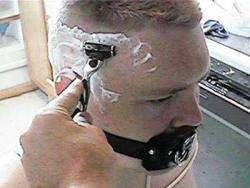 semour-staches:  rubbermayhem:  Tied to the chair and gagged,