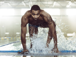 blackmanonyx:  Cullen Jones:  Olympic Swimmer 2 Olympics, 4