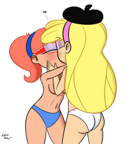 lewdstew: Patreon Reward: Topless Makeout Patreon 