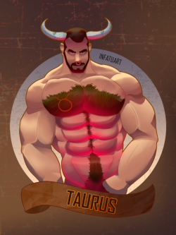 infatuart:  Tarus ZodiacSixth in the zodiac series is Taurus!For