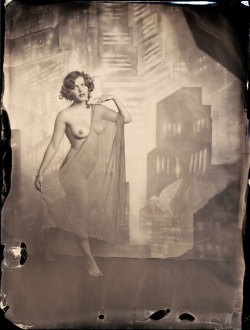 syriem:  Tintype of Syrie Moskowitz by Robert Christian Malmberg