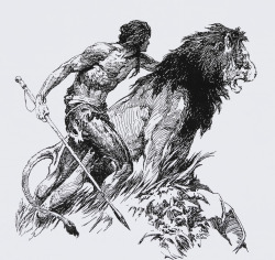 Art by J. Allen St. John for Edgar Rice Burroughs’ “Tarzan