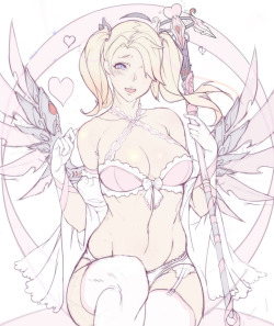 gtunver:  pink mercy WIP.coming soon >A<