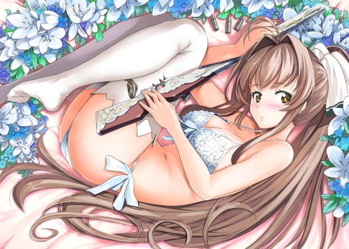 akira-europe:  amagi brilliant park ass bikini cleavage gun nylon sento isuzu swimsuits thighhighs | #304453 | yande.re