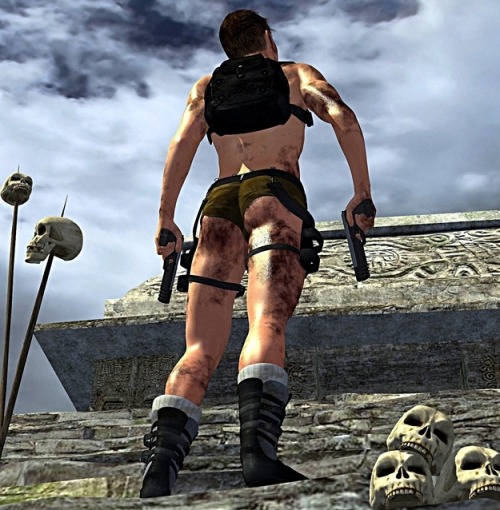 vaganas:  what if Laura croft was a dude 