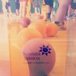 Dodgeball and free stuff! #collegelife #uci #college #summer