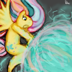 asksolarflair:  Looks like Thunderthigh Fluttershy just couldn’t