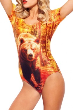 andybhalol:  Colorful Bodysuits Bear PrintFlying Bird PrintHamburger&Flower