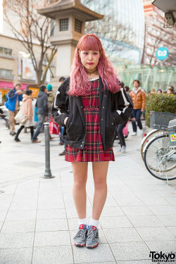 tokyo-fashion:22-year-old Misa on the street in Harajuku wearing