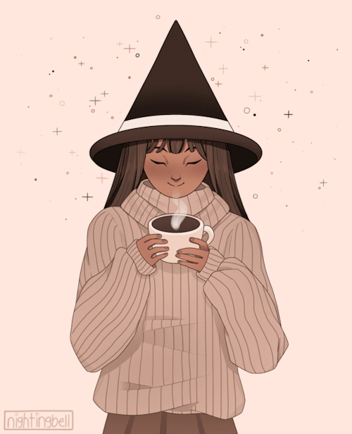 nightingbell:  A witch for the fall season ☕️Loosely inspired