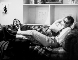 lottereinigerforever:  Claude Chabrol & Jean-Luc Godard on