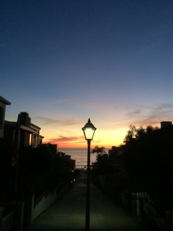 Late walk in Manhattan beach.