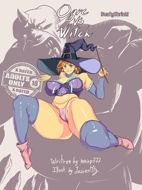 javiermtzspace:  Ogre vs Witch is Now Available | Hentai comic | Javiermtz Good News everyone!Ogre vs Witch is now available to sell here:http://www.e-junkie.com/bustyshrink/product/509637.php#Ogre vs Witch Ogre vs Witch is about:An angry well endowed