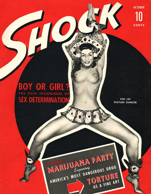 Sen Lee Fu Featured on the cover of ‘SHOCK’; a 50’s-era Men’s Pocket Digest..