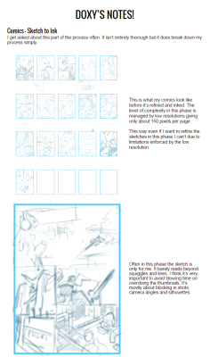 Comic tutorial for sketch to ink process.  support my Patreon