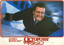 lobbycards:  Octopussy, German jumbo lobby card #2. 1983 Submitted