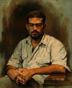 Portrait of a man. Iman Maleki. Persian. 1976 