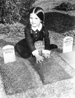 vintagegal:  Lisa Loring as Wednesday Addams for the Addams Family