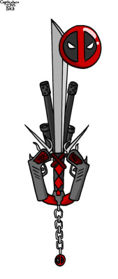 Haven’t drawn a Keyblade in a while. Here’s one based on