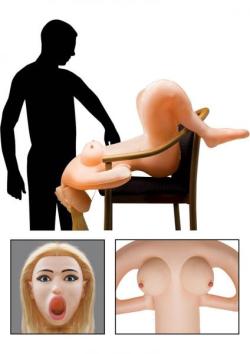 Kayden’s Deep Throat Inflatable Doll With Vibrating Cyberskin