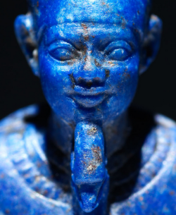 archaicwonder:  Egyptian Cult Image of Ptah, Third Intermediate Period, Early Dynasty 26, c. 945–600 BC Found in a shrine at a temple, this statuette was created to house the spirit of the god Ptah, lord of the sky, responsible for the fashioning and