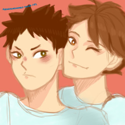 aliensdrinkingmilk:  Have some messy Iwaoi! Since  it’s healthy