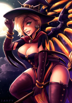 iahfy:  which mercy? witch mercy (♡∀♡)  high res &