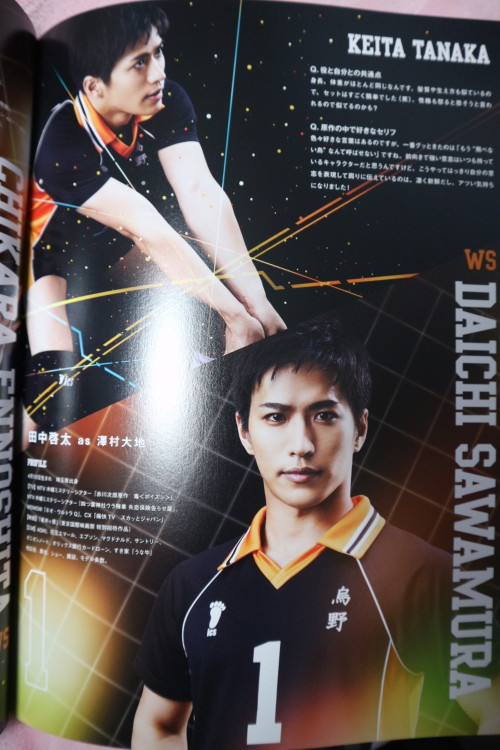 koutarouhs:    Haikyuu Stage Play Pamphlet Karasuno members pt II (no scanning, not willing to spoil this treasure)  