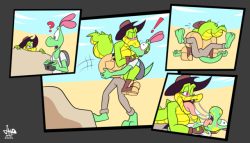 vimhomeless:  jamearts:  [G] Croc attack by JAMEArts  I just
