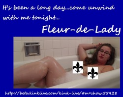 About to do a show from the bubble bath! http://beta.kinklive.com/kink-live/#m=show.55928