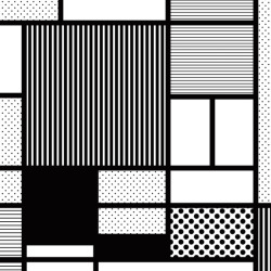artagainstsociety:  Composition With Black, Dots, Stripes &