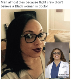 thetrippytrip:      Black Doctors Challenge Delta Airlines  
