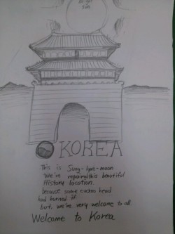 sajajari:  Students made tourism ads for Korea at camp yesterday