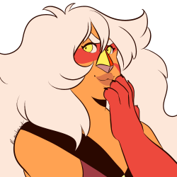 mii-makes-art:  doodle of jasper doin the “>:3c” face