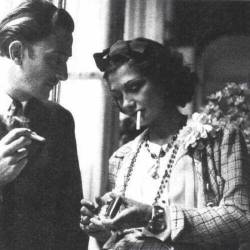 historical-nonfiction:    Coco Chanel and Salvador Dali. According