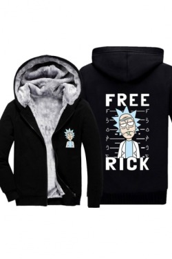 cleveruuu: Men’s Cool Sweatshirt&Coat  Rick and Morty Zip