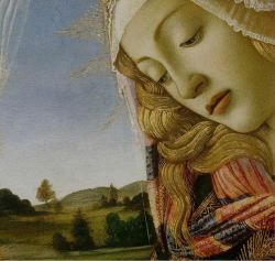 renaissance-art: Botticelli c. 1481-1485 Madonna of the Magnificat