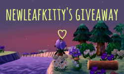newleafkitty:  I’ve not had the time or means to do a giveaway