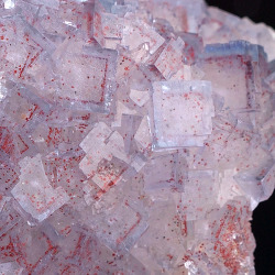 bijoux-et-mineraux:  Fluorite with Hematite inclusions -   