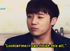 nocturnemelodies:  Sunggyu getting a taste of his own medicine…literally
