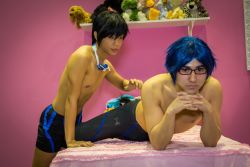 imoutosama:  panicstrawberry:  Free! at Anime Expo 2013 Photography: