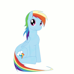 madame-fluttershy:  Rainbow Dash by DraconaVanEmerald  D'aww~!