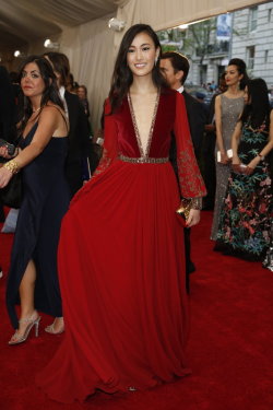 monotoneandcolors:  Shupei Qin in Tommy Hilfiger @ Met Gala