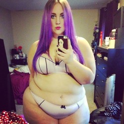 khaleesidelrey:  Sexy gaze in a purple haze ~ lingerie from @additionelle