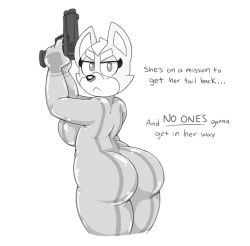 acstlu:  YO WHO GAVE HER A REAL GUNI really liked how that butt