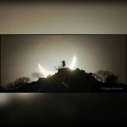 A Hybrid Solar Eclipse over Kenya #nasa #apod #sun #moon #eclipse