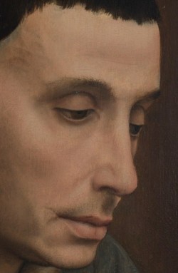 Detail from A Man Reading (Saint Ivo?), Rogier van der Weyden,